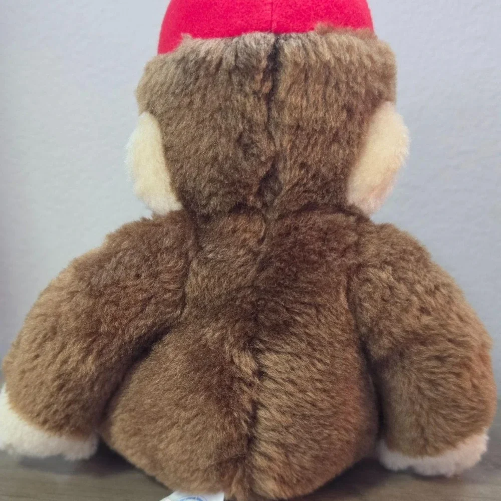 Vintage Applause Curious George Plush Monkey 15 Inch Red Hat 1990s Stuffed Toy